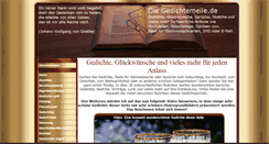 Desktop Screenshot of gedichtemeile.de