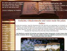 Tablet Screenshot of gedichtemeile.de